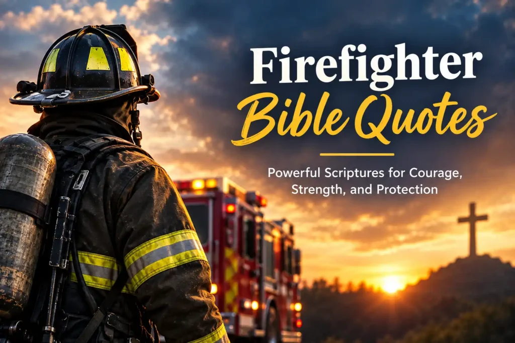 Powerful Bible Quotes for Firefighters