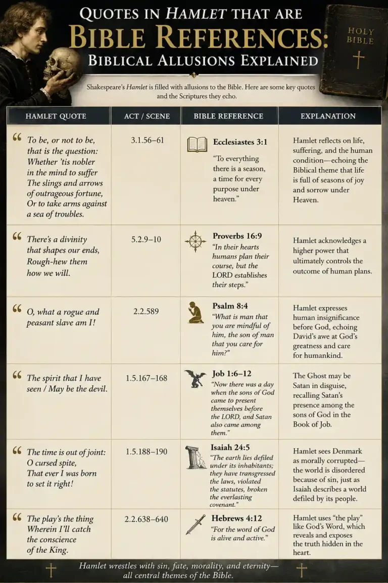 Quotes in Hamlet That Are Bible References Biblical Allusions Explained