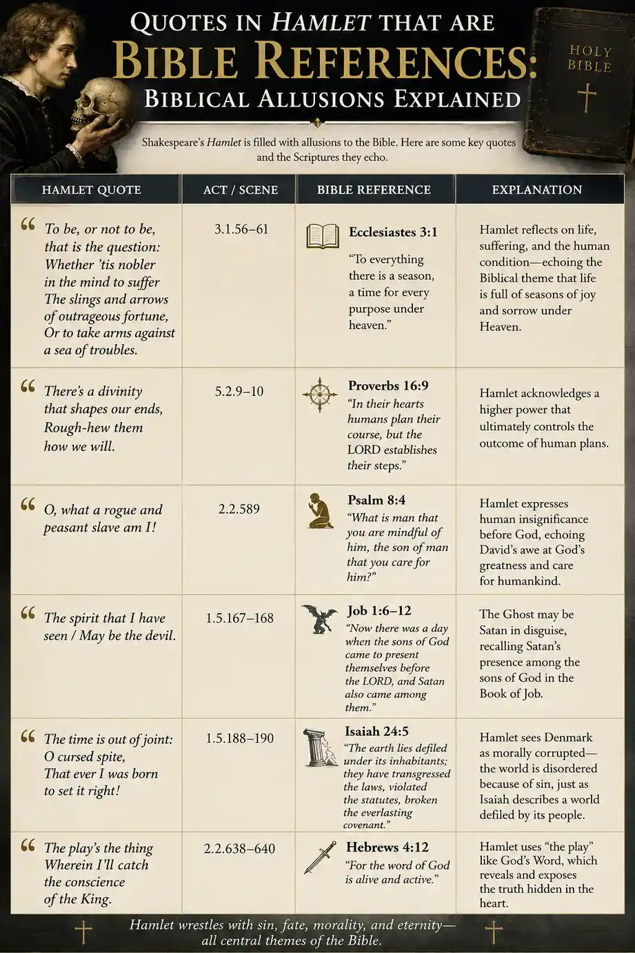 Quotes in Hamlet That Are Bible References Biblical Allusions Explained