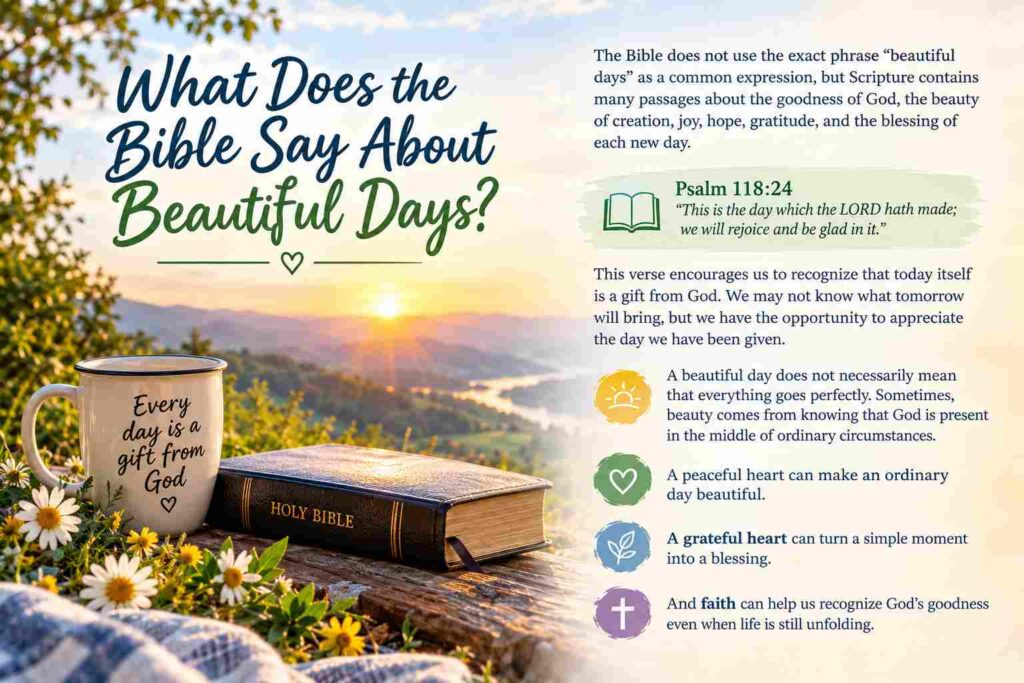 What Does the Bible Say About Beautiful Days