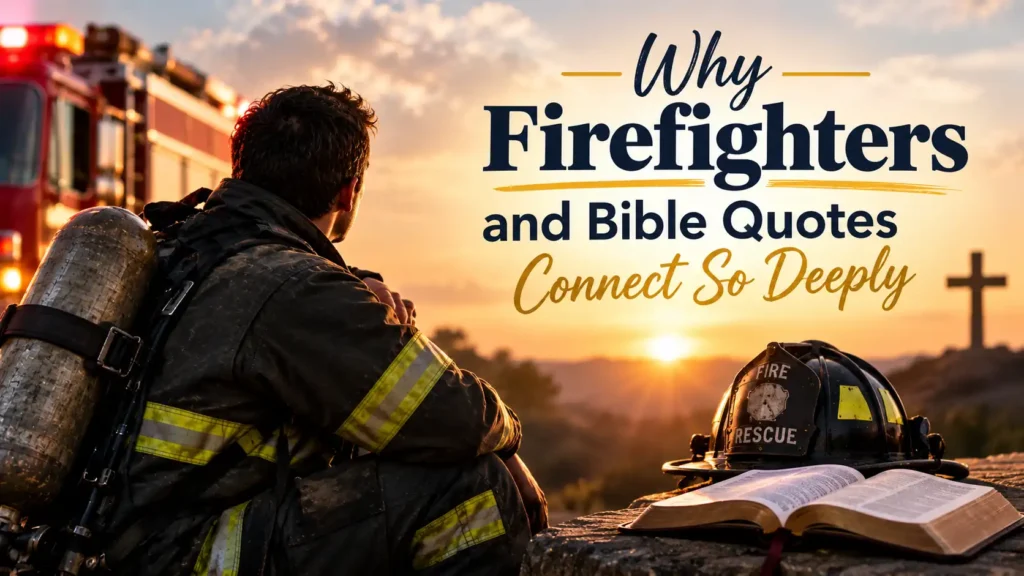 Why Firefighters and Bible Quotes Connect So Deeply