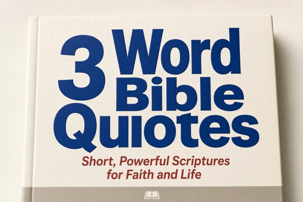 3 Word Bible Quotes Powerful Scriptures for Faith and Life