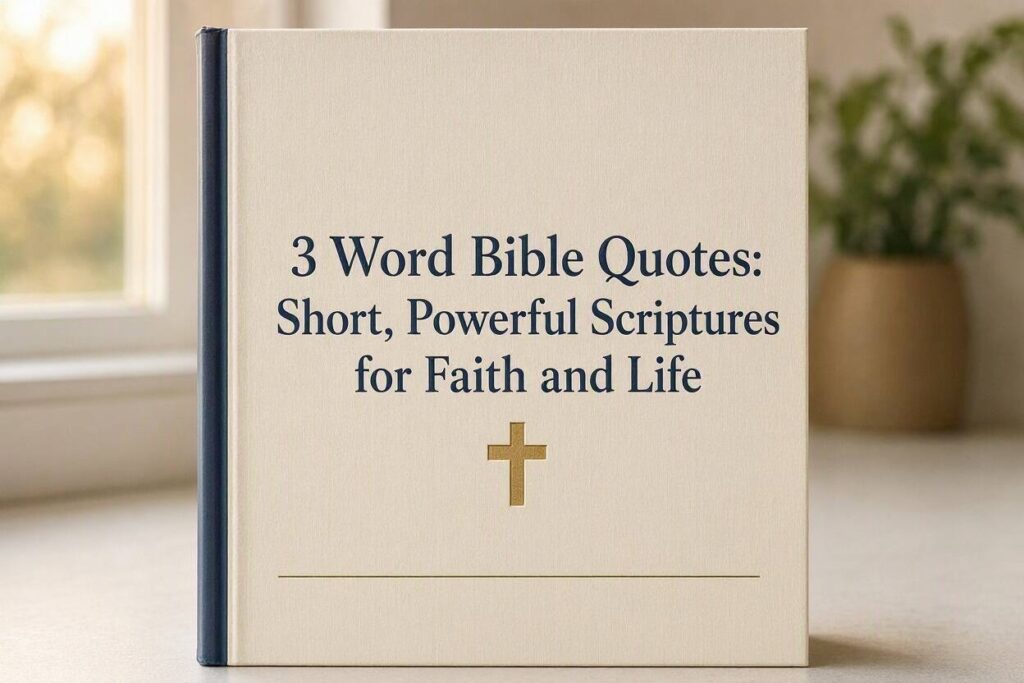 3 Word Bible Quotes Short, Powerful Scriptures for Faith, Life