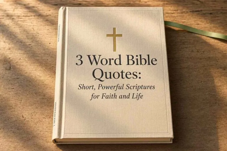 3 Word Bible Quotes Short, Powerful Scriptures for Faith and Life