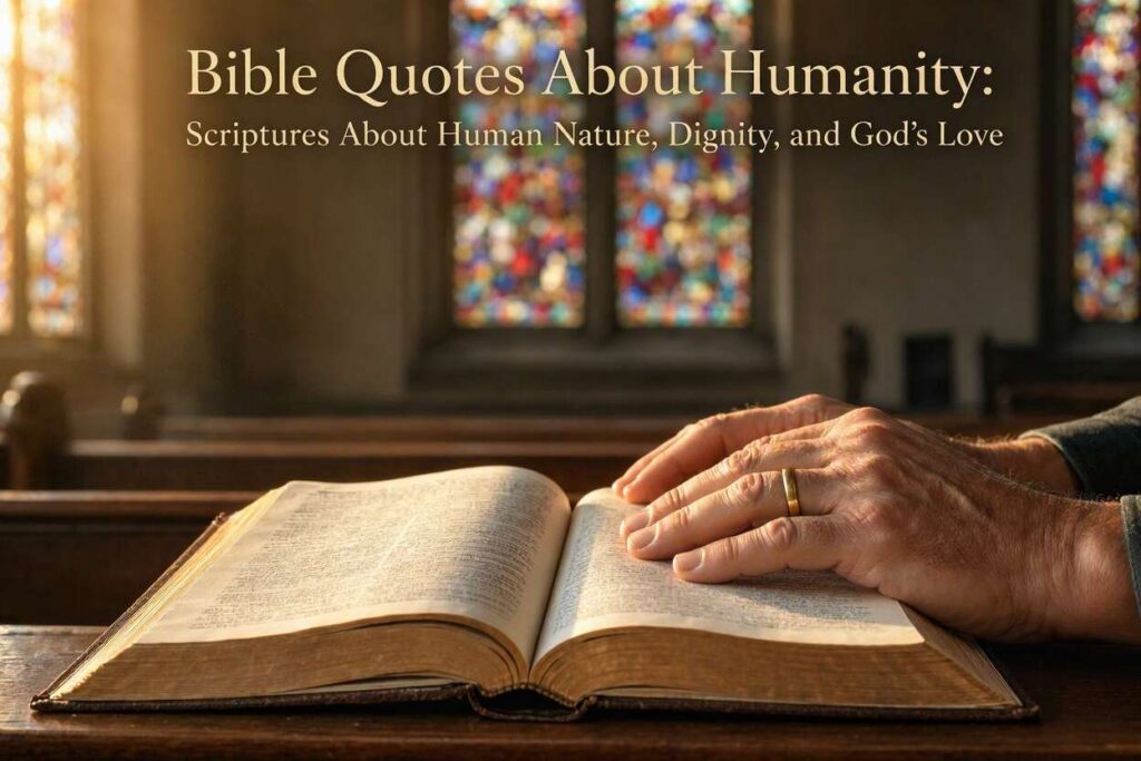 Bible Quotes About Humanity Scriptures About Human Nature, Dignity, God’s Love