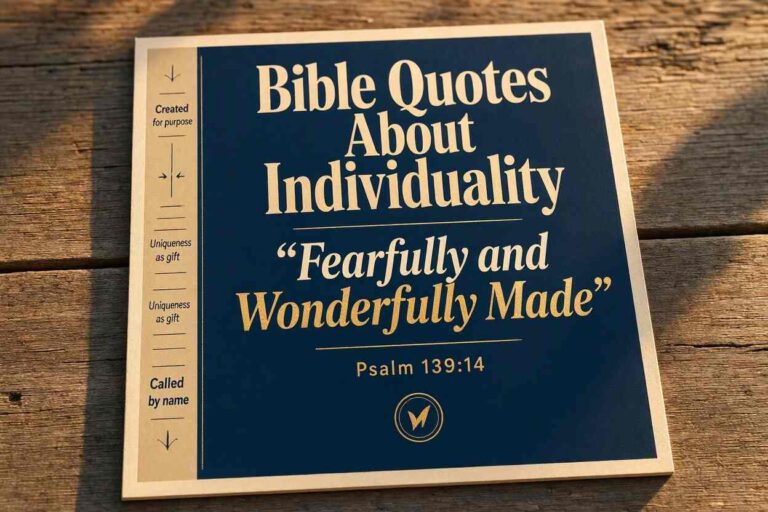 Bible Quotes About Individuality