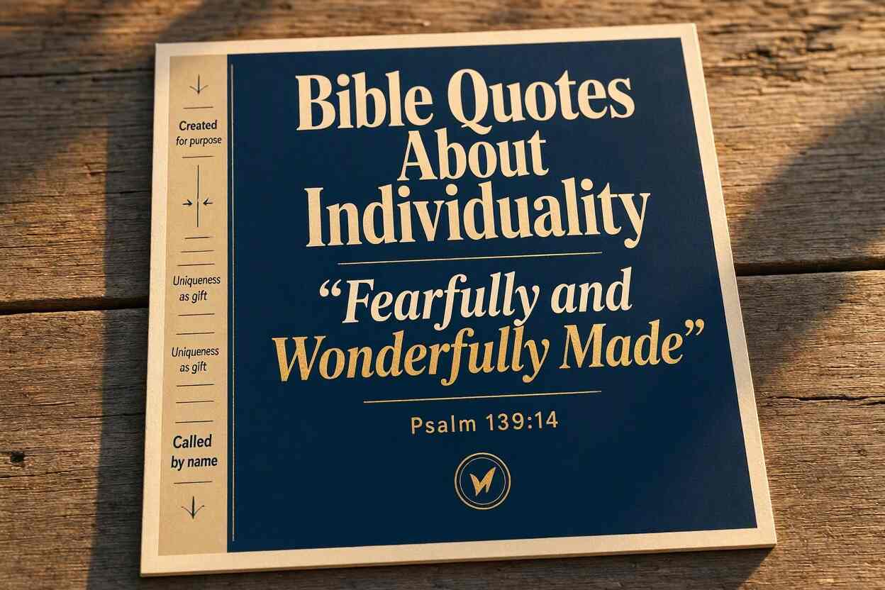Bible Quotes About Individuality