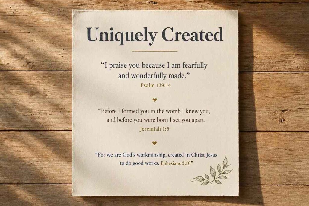 Bible Quotes on Individuality Scriptures About Being Created by God