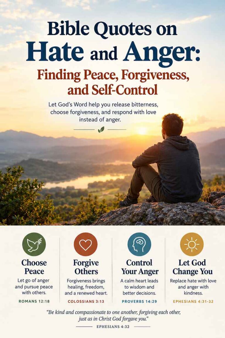 Bible Quotes on Hate and Anger Finding Peace, Forgiveness, and Self-Control