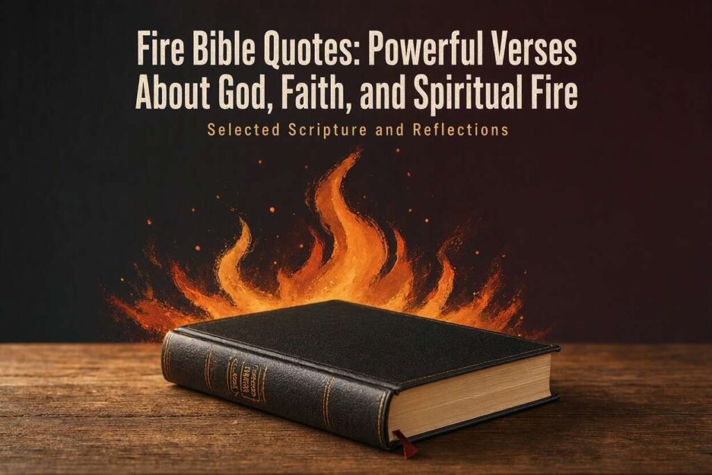 Fire Bible Quotes Powerful Verses About God, Faith, and Spiritual Fire