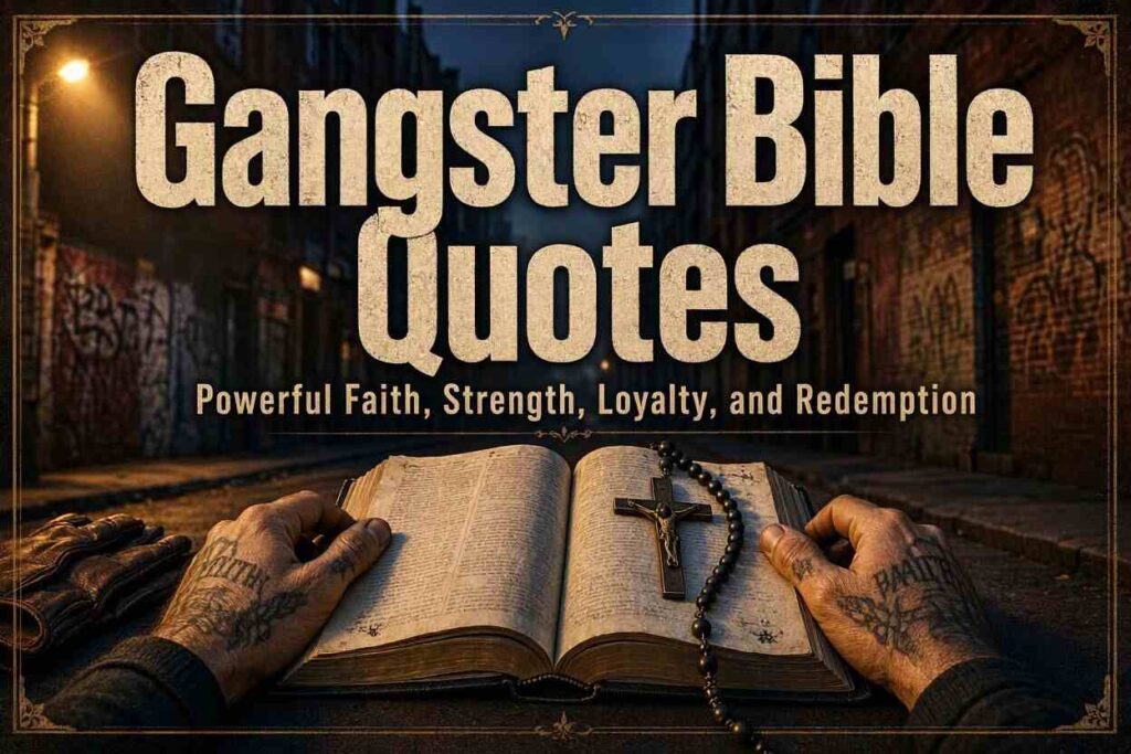 Gangster Bible Quote
