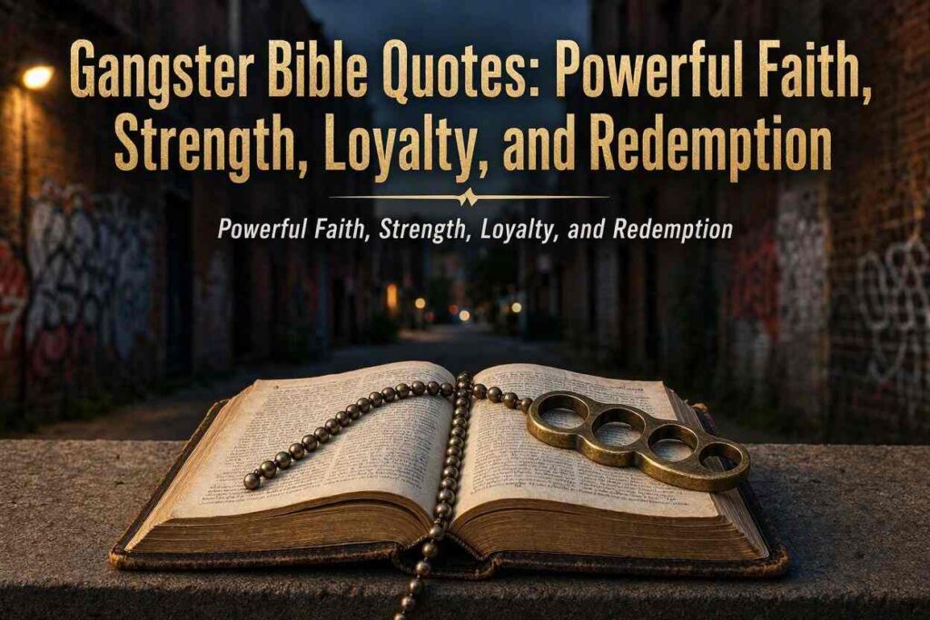 Gangster Bible Quotes