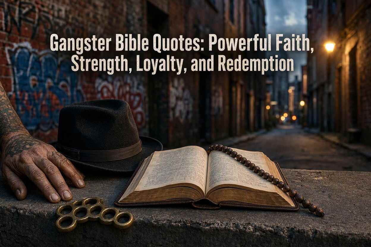 Gangster Bible Quotes Powerful Faith, Strength, Loyalty, and Redemption