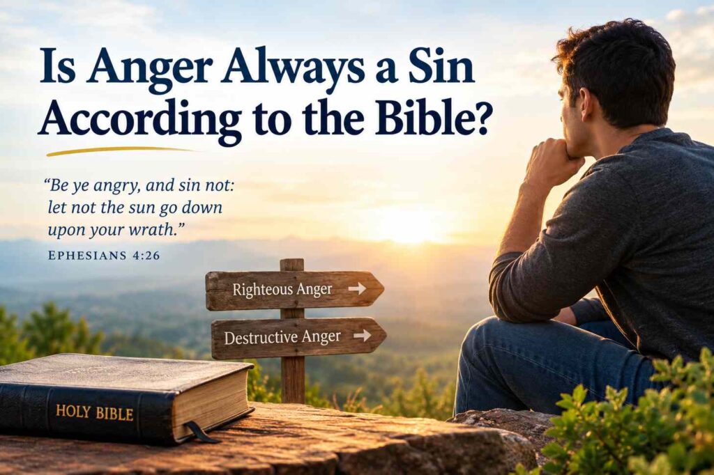 Is Anger Always a Sin According to the Bible
