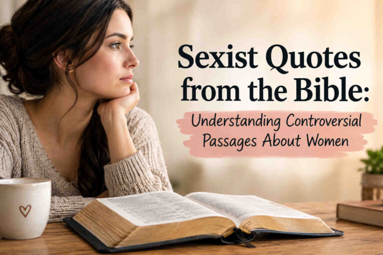 Sexist Quotes from the Bible Understanding Controversial Passages About Women