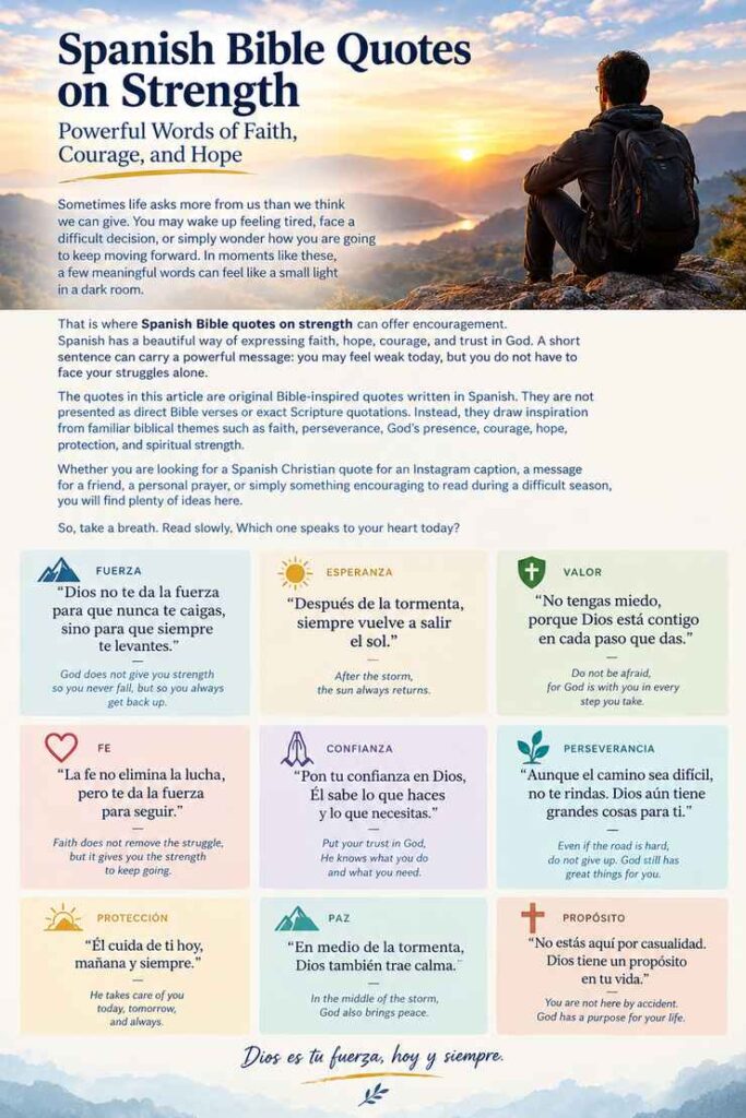 Spanish Bible quotes on strength