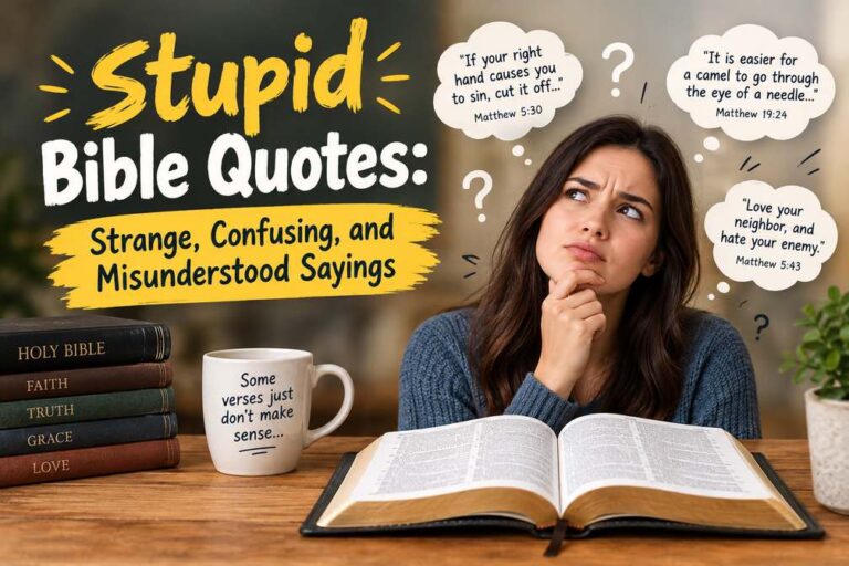 Stupid Bible Quotes Strange, Confusing, and Misunderstood Sayings