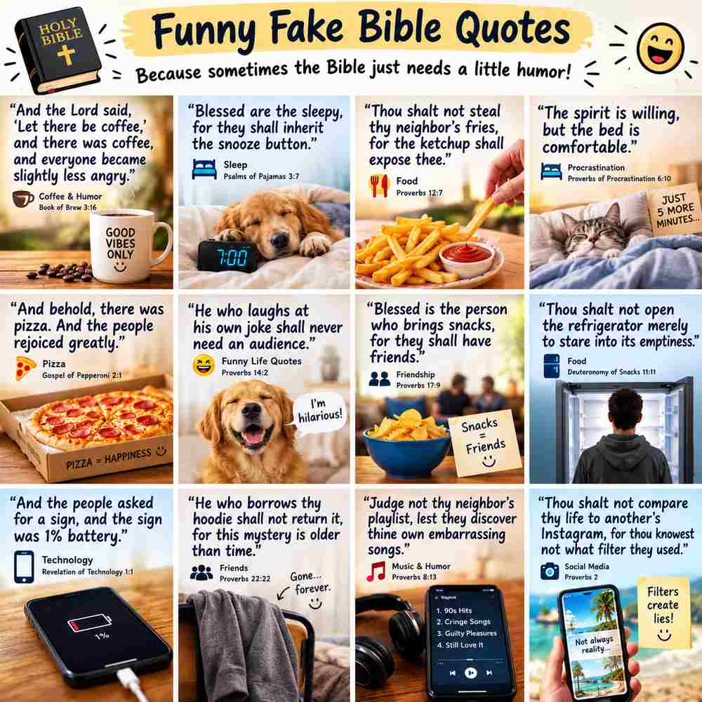 funny fake Bible quotes